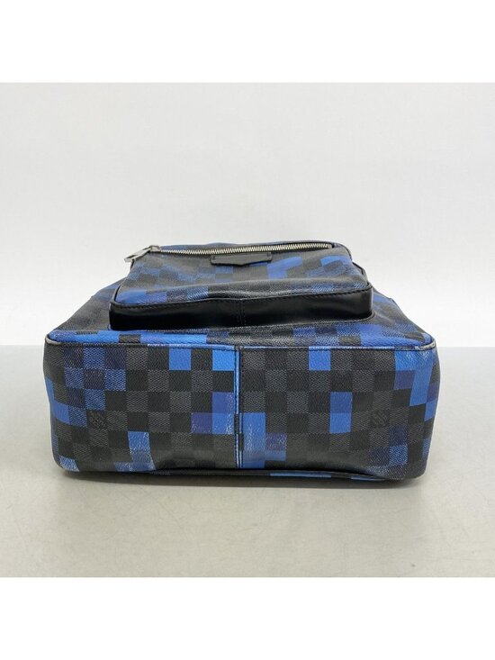 Louis Vuitton Backpack Damier Graphite Pixel Josh Black Blue main image 10